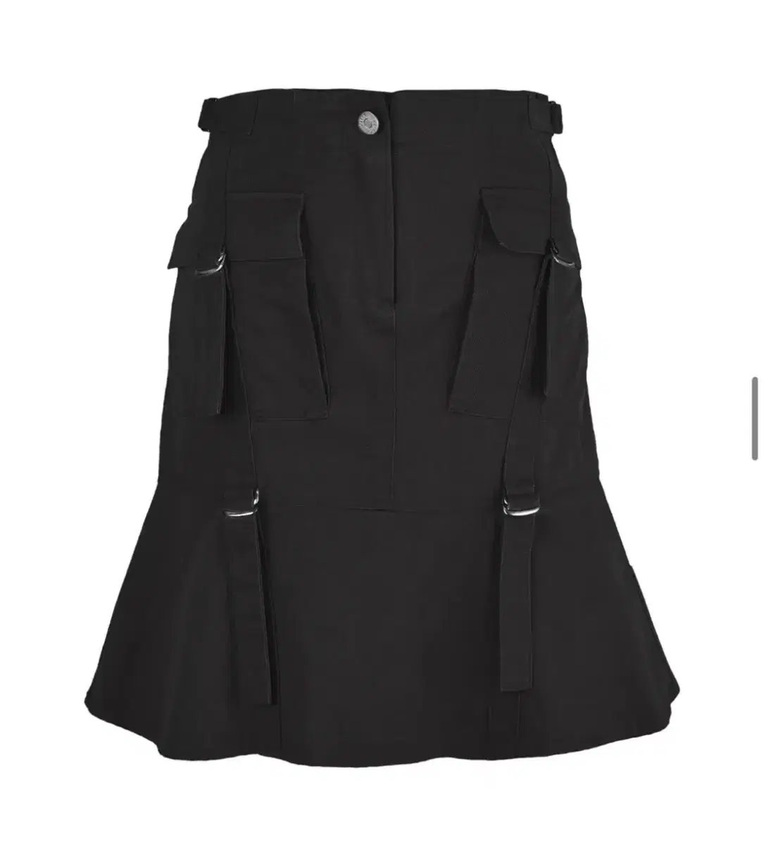 세릭 카고스커트 STRAP FLARED CARGO SKIRT / BLAC